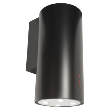 Amica Island Hoods Cylindrical Black