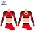 Anpassbare Ernte -Top -Sublimation Cheerleading Uniformen