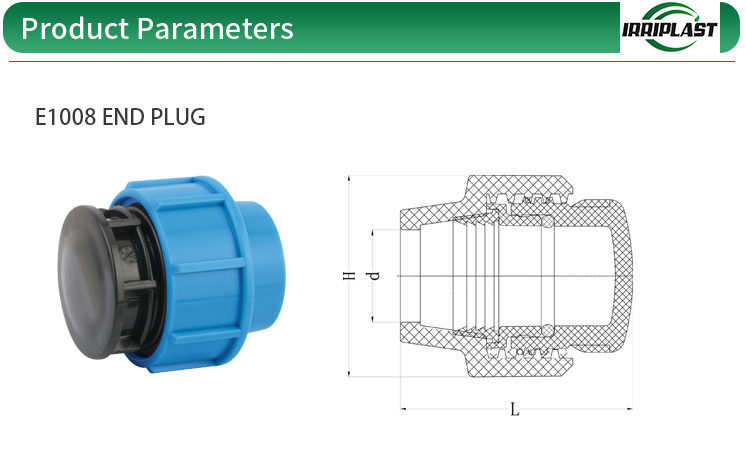 Quick Connect PP Compression Fittings for Water Supply plug fitting