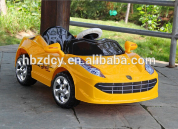 Brightly colored ride on car made in china