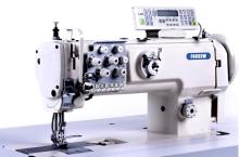 Double Needle Compound Feed Sofa Sewing Machine with Auto-Trimmer