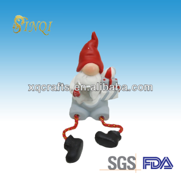 Decorative santa claus statues