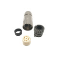 M23 Round Plug Connector 9Pin Frauen gegen den Uhrzeigersinn