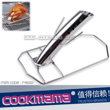 Beer-can chicken roaster,infusion roaster,turkey cannon infusion