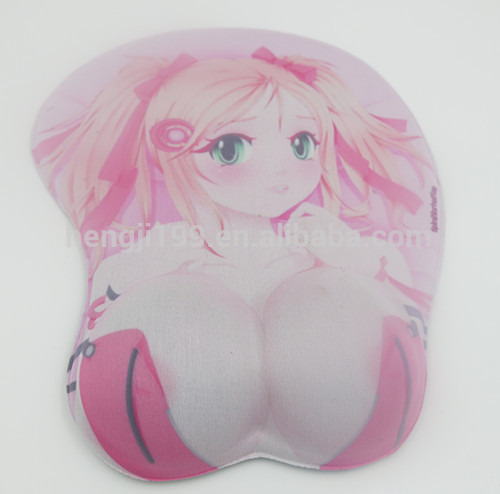 3d sexy breast mouse pads custom promotional gift