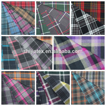 2015 cotton yarn dyed flannel fabric for stock lot