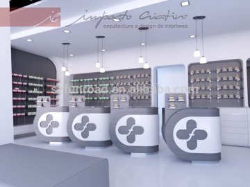 Customized retail store display furnitures for medicine retail display solutions