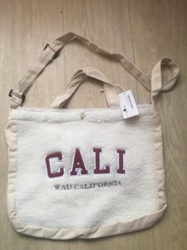 Canvas Shoulder Bag Embroidery Simple Cloth