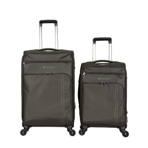 Fabric Polyester Trolley  Suitcase Wheeled Fabric Luggage