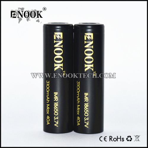 Enook 3100mah 3.7v 18650 Li Ion Battery