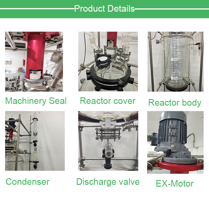 100L 150L 200L chemical mix tank jacketed reactor