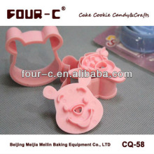 Animal shaped cookie cutter set,plastic biscuit cutter set