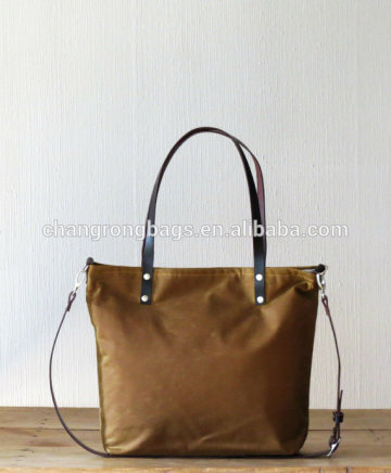 waxed canvas messengers bag canvas tote bag leather handle