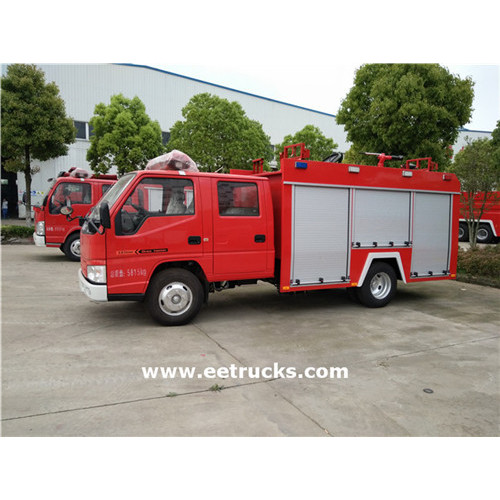 Caminhões de bombeiros de tanque de água JMC 1800 litros