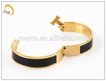 gold plated ruby emerald bangles stainless steel bangle