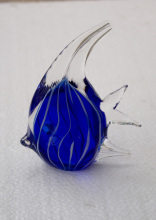 Unique Design Murano Glass Angle Fish for Art Decoration
