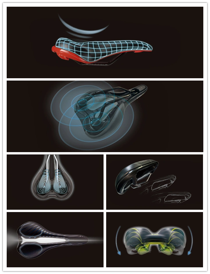 Hot Design New Product Carbon Fiber Bicycle Classic Leather Bicycle Saddle