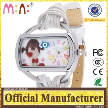 Leather belt of china mini watch square cases watch MN950A