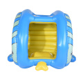 कस्टम पूल फ्लोट मछली inflatable तैराकी लाउंज कुर्सी