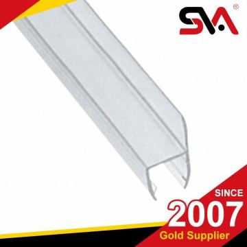 Unique plastic water guard shower door seal strip