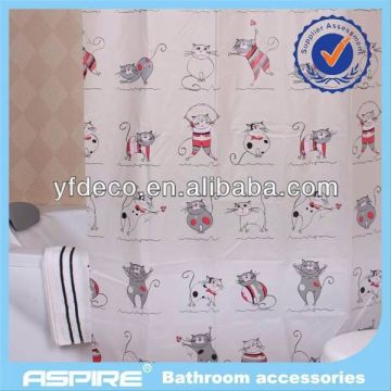 peva material cat peva shower curtain