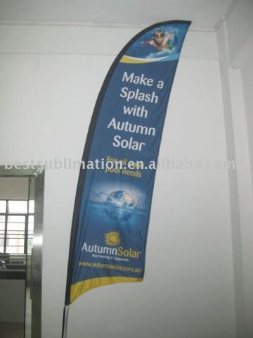 Advertising beach flag