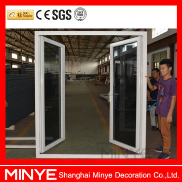 Shanghai factory aluminum casement door exterior door with door colser/pictures aluminum window and door