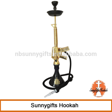Best selling modern golden glass hookah/magix hookah/m16 hookah