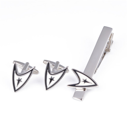 Professional Customized Men Cufflinks And Tie Clip