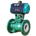 Floating Fluorine-Lined 2 Way Manual Ball Valve