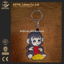 Lovely 3d anime keychain factory custom rubber keychains China