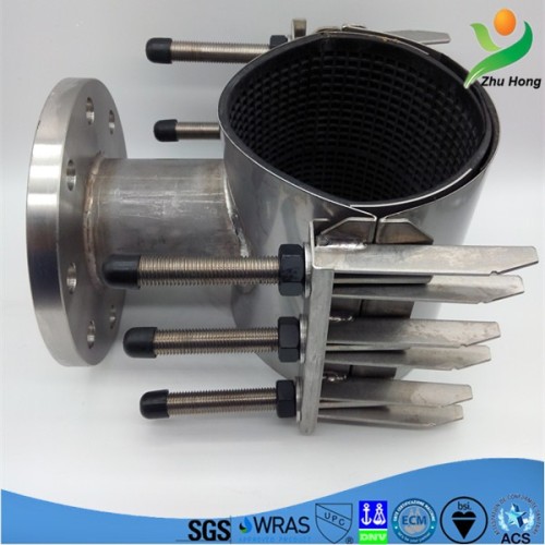 CRT Stainless steel sleeve ductile iron flange reducing tee