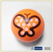 butterfly logo solid rubber balls for kids
