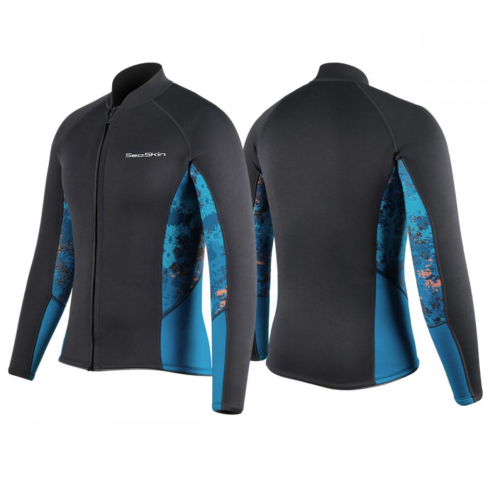 Wind Proof Front Zip Neoprene Surfing Jacket