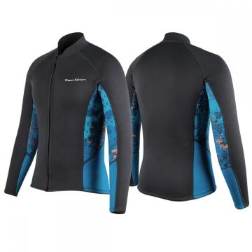 Veste de surf en néoprène à zip frontal coupe-vent