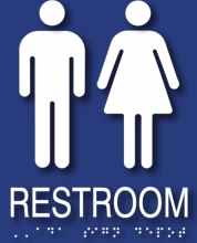 ADA plastic braille signs braille door plates