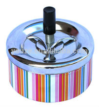 Round shape cool tin ashtray