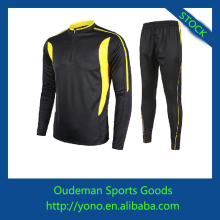 Top quality spandex & polyester materials long sleeve soccer jerseys cheap