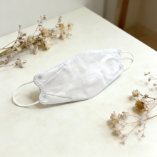 White Disposable Fish Shaped Face Mask