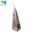 Envase de muestra de bolsas kraft stand up de 2 oz