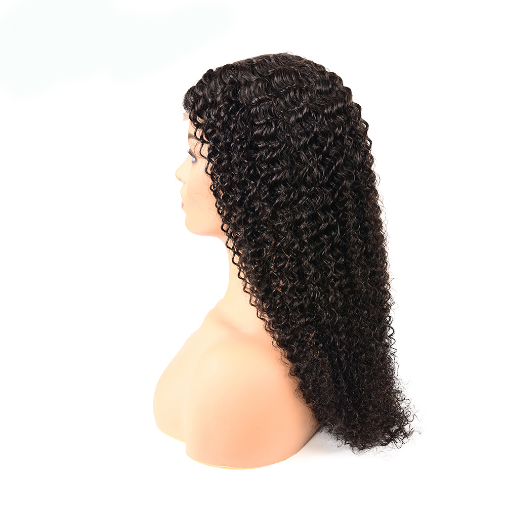 Wet And Wavy Cheap 14 16 Inch Pre Plucked Curly Brazilian Virgin Hair 13X6 13*6 Human Lace Front Wigs