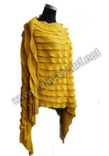 Acrylic and Mesh Knitted Shawl