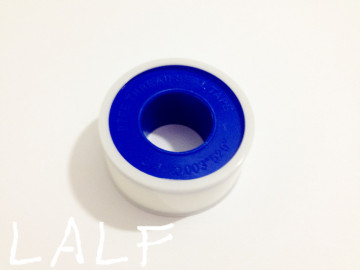 blue and white ptfe tape for water works