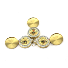 Marine Digital Brass Mini Compass - Outdoor Survival Watch Keychain with Magnetic Compass