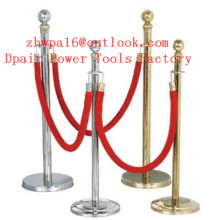 Red Rope Stanchion  Crowd Controller Barrier