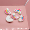 100Pcs/Lot 15*23MM Resin Miniature Rainbow Cloud Craft Flatback Dollhouse Rainbow Cloud Cabochons Slime Charms Supplier