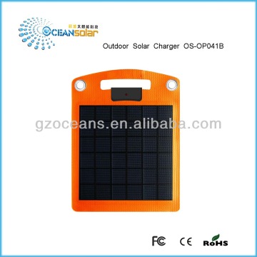 Outdoor solar charger super convenient 4W mobile phone charger with micro USB connector