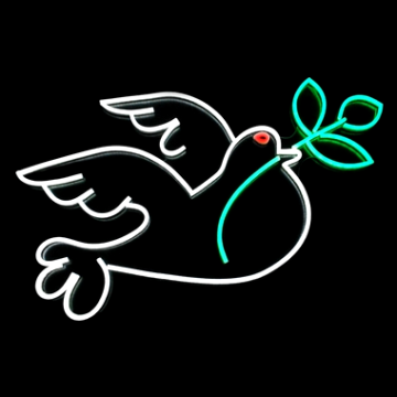 peace dove neon signs led