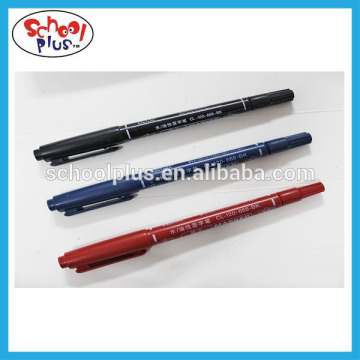 Slim double head permanent marker for logo printing