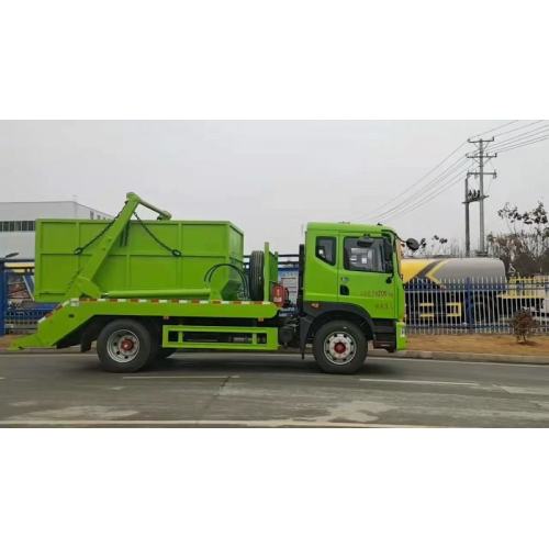 Camion à ordures de chargeur de swing.